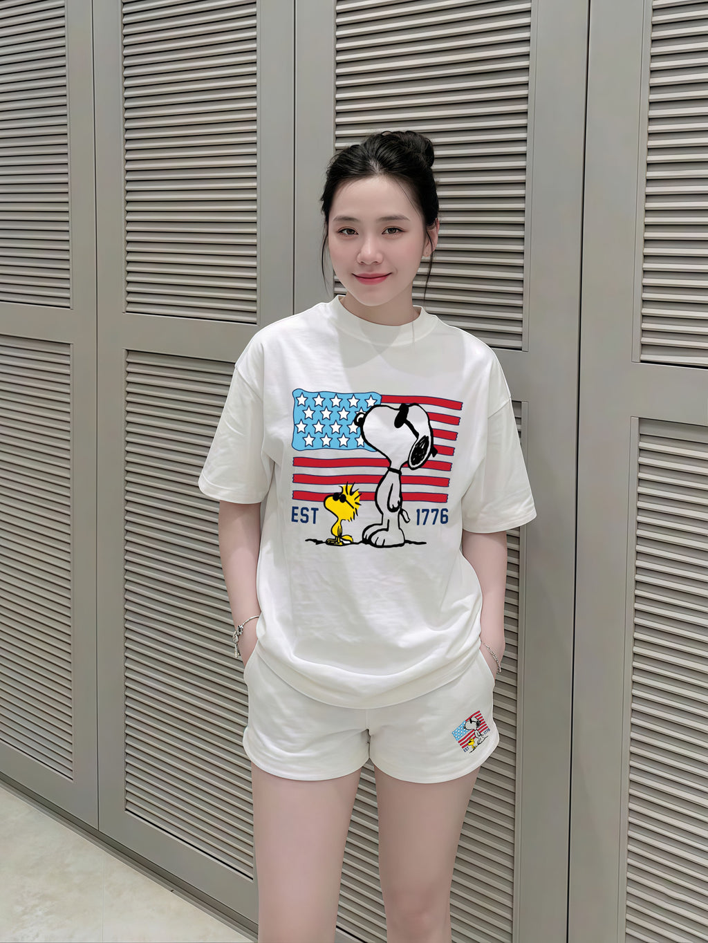 Set thun cờ mỹ Snoopy 1776