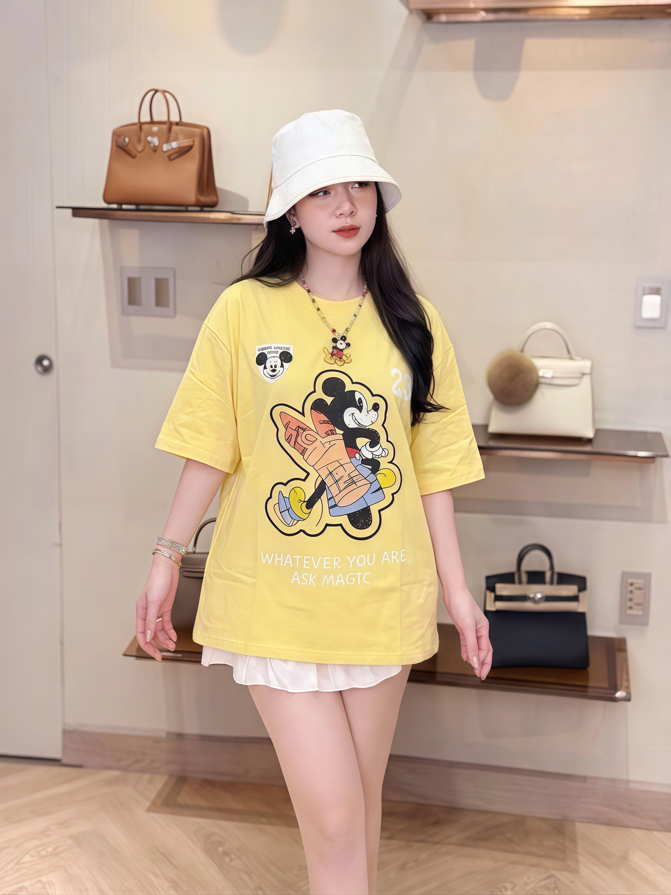 Áo thun vàng chanh Micky
